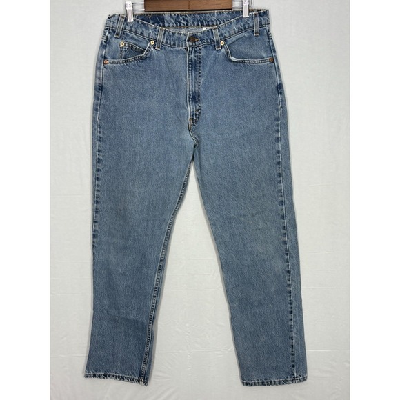 Levi's Other - Levi's 505 Straight Leg Jeans Mens Blue Denim Cotton Regular Fit 5-Pocket 35x31